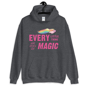 Every Little Thing She Does is Magic Cute Hoodie in White for Women