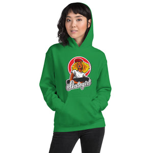 Skater Girl Hoodie | Green One Piece Skater Hooded Sweatshirt Women