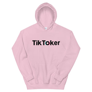 Tiktok Hoodie | Pink Hooded TikToker Sweatshirt for Women