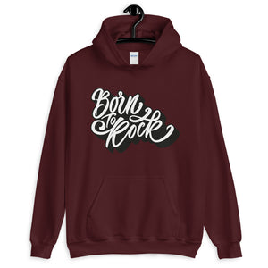 Born to Rock Hoodie | Red One Piece Born to Rock Pullover for Women